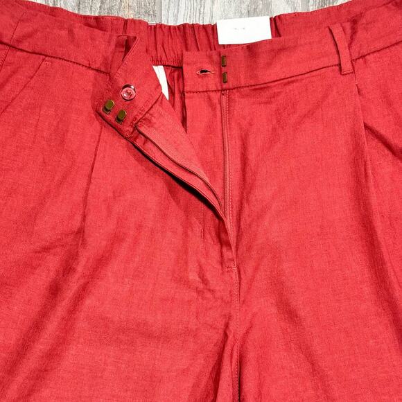 Old Navy Women’s NWT Trouser Shorts size 2W Large Linen Salmon Colored - Picture 3 of 11